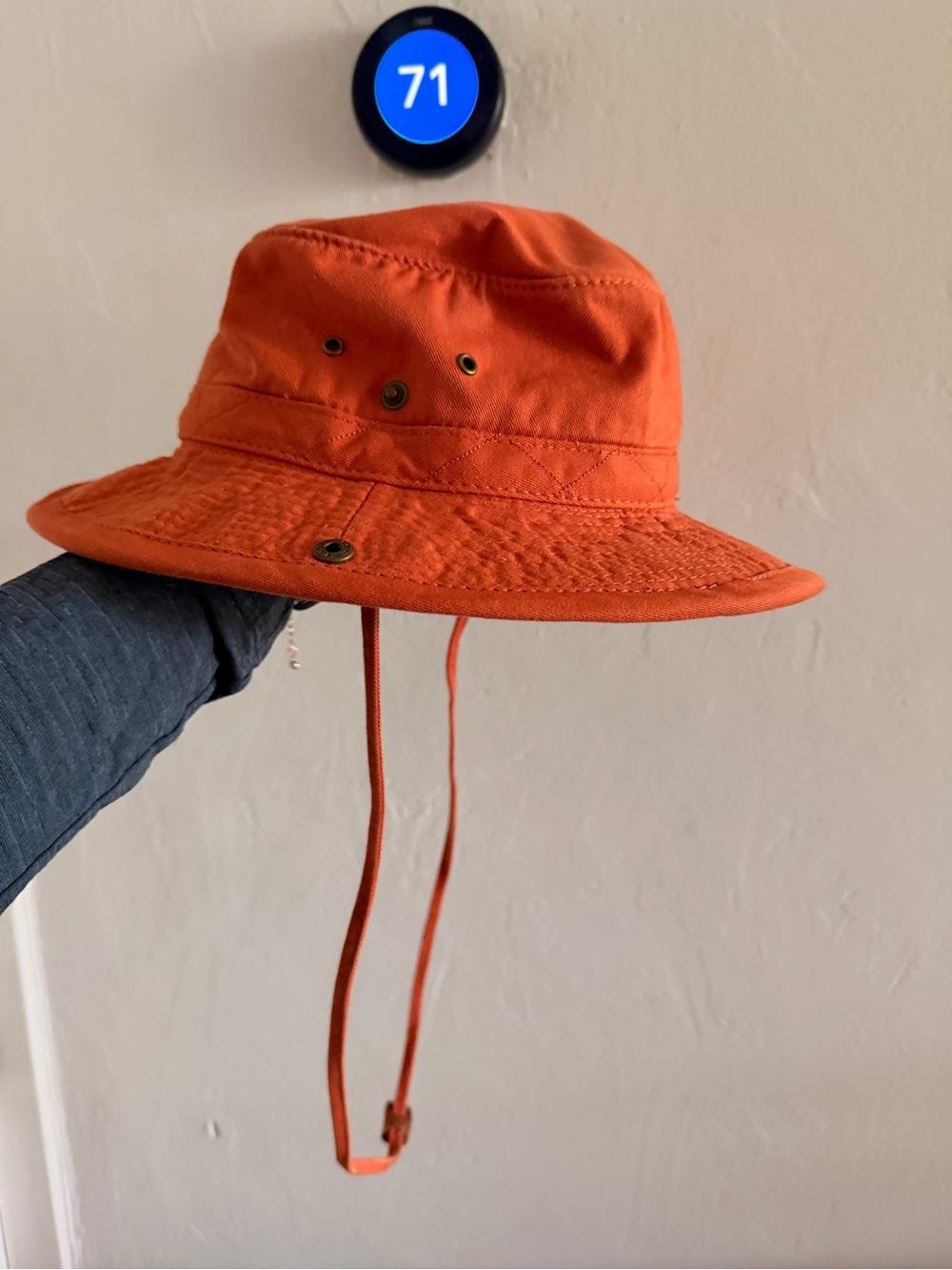 Cool, 100% Cotton Bucket Hat with Chin Strap